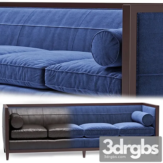 Baker archetype wood banded sofa no. 6370-98 2 3D Model Download Baker archetype wood banded sofa no. 6370-98 2 3D Model Download