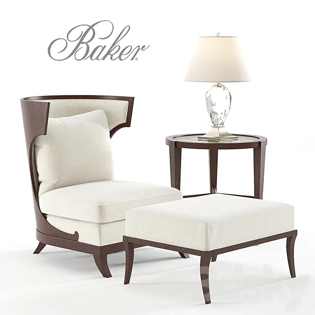 Baker Atrium Chair 3D Model