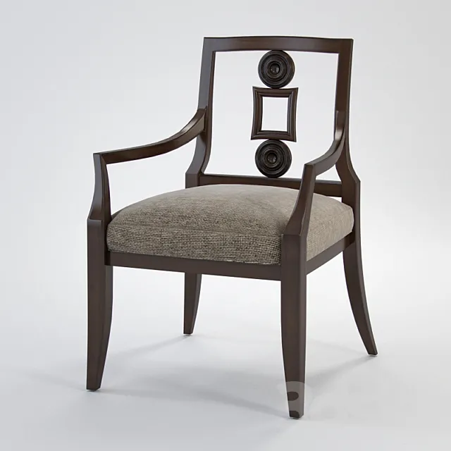 BAKER Barbara Barry 9147 VIENNA chair 3D Model BAKER Barbara Barry 9147 VIENNA chair 3D Model