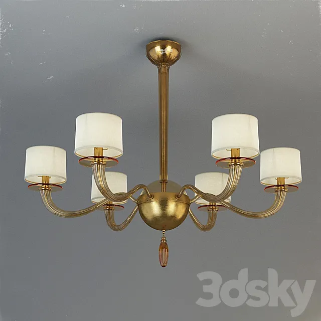 BAKER Barbara Barry BBS08 Chandelier 6 Crow 3D Model BAKER Barbara Barry BBS08 Chandelier 6 Crow 3D Model