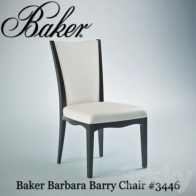 Baker Barbara Barry Chair # 3446 3D Model
