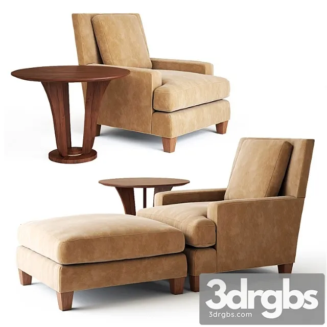 Baker Barbara Barry Chair And Table 3D Model Download Baker Barbara Barry Chair And Table 3D Model Download