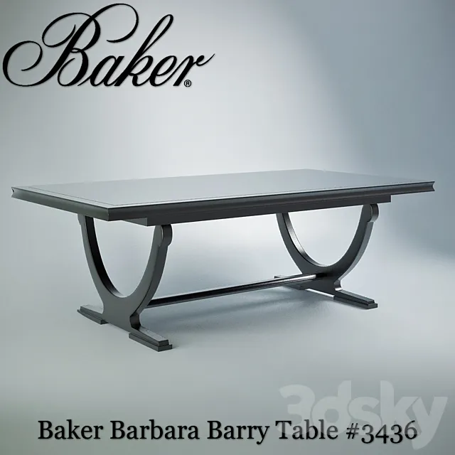 Baker Barbara Barry Table # 3436 3D Model