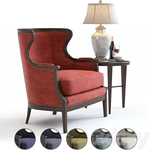 Baker Chair No. 476 3D Model Baker Chair No. 476 3D Model