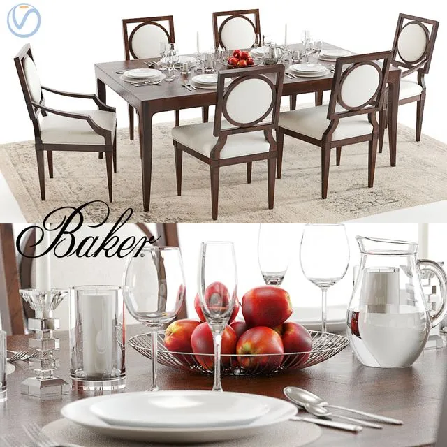 Baker Cheval and Louis 3D Model Baker Cheval and Louis 3D Model