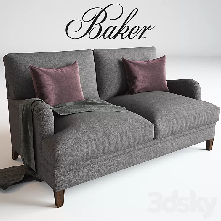 Baker Churchill Loveseat No. 6121L Michael S Smith 3D Model