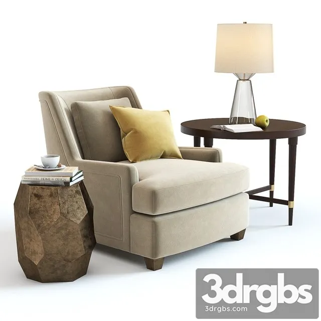 Baker Colin Cab Armchair 3D Model Download Baker Colin Cab Armchair 3D Model Download