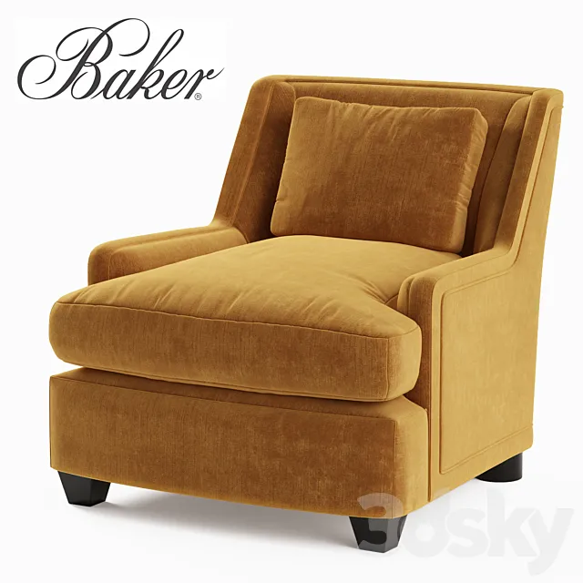 Baker Colin Cab Chair 6712C 3DModel