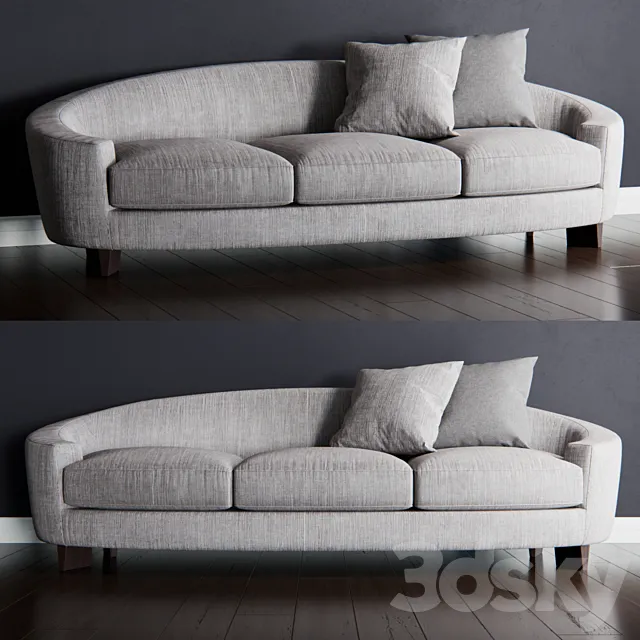 Baker ELLIPSE SOFA 3D Model Baker ELLIPSE SOFA 3D Model