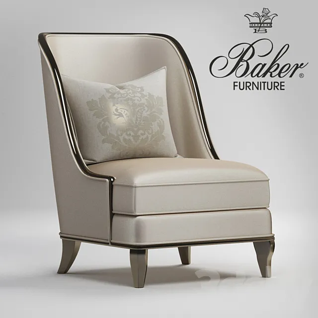 Baker Empress Chair 3D Model