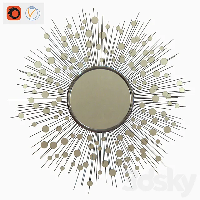 Baker furniture CONSTELLATION MIRROR 3D Model