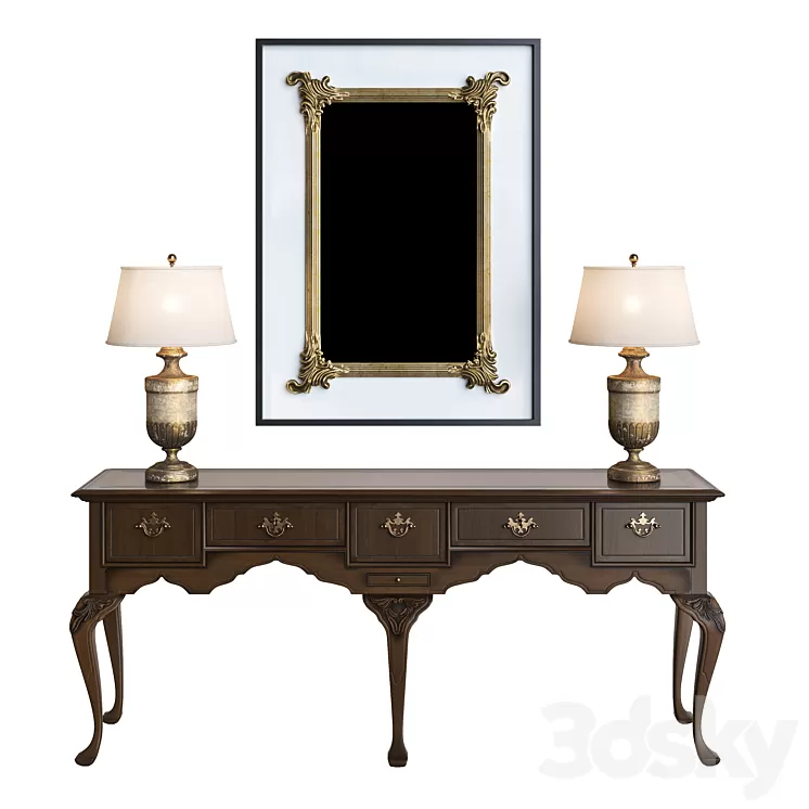 Baker Furniture – Server stately homes 3D Model