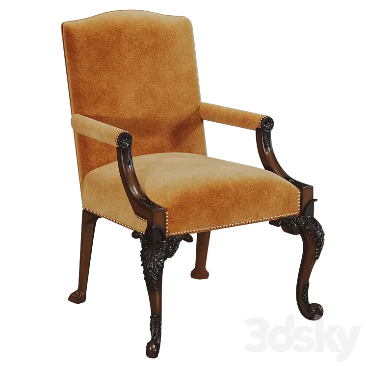 Baker Gainsborough Chair 3D Model