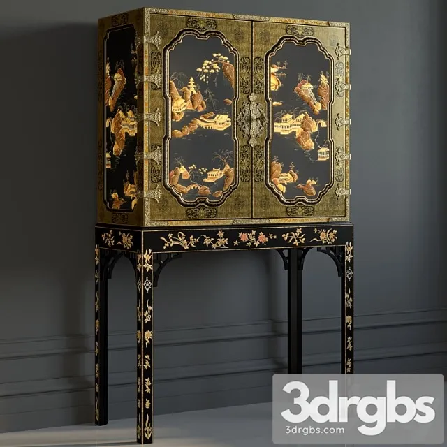 Baker georgeiii oriental lacquer cabinet 3D Model Download