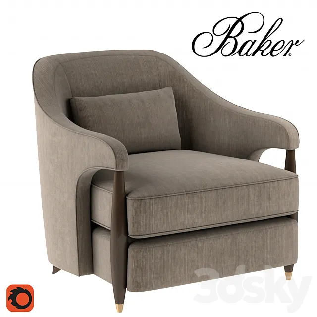Baker Hermano Chair 3D Model