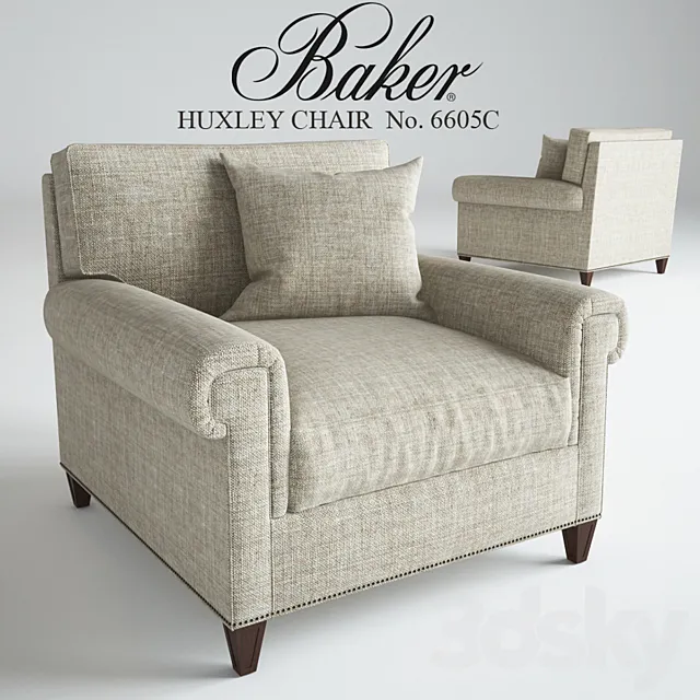 Baker HUXLEY CHAIR No. 6605C 3D Model