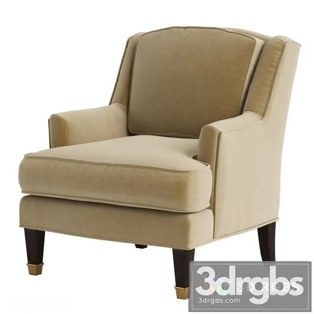 Baker Juliette Loose Back Chair 3D Model Download Baker Juliette Loose Back Chair 3D Model Download