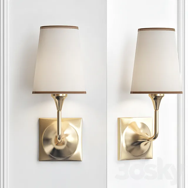 Baker Lur Wall Sconce 3D Model