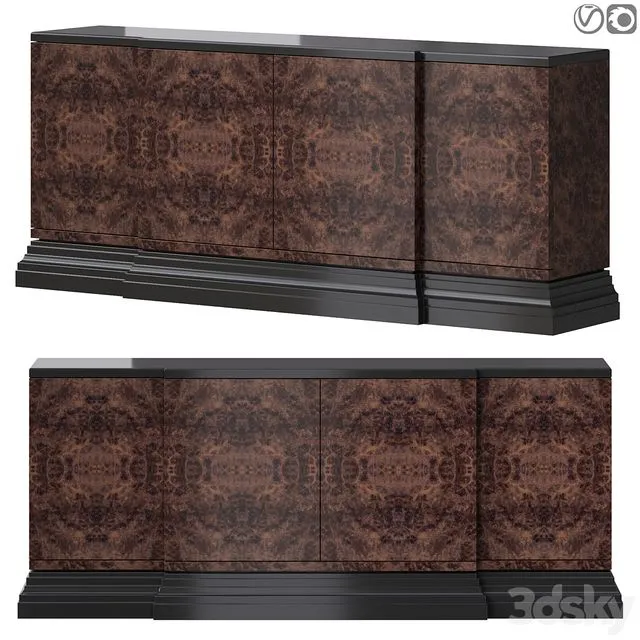 Baker Maximus Credenza 3D Model Baker Maximus Credenza 3D Model
