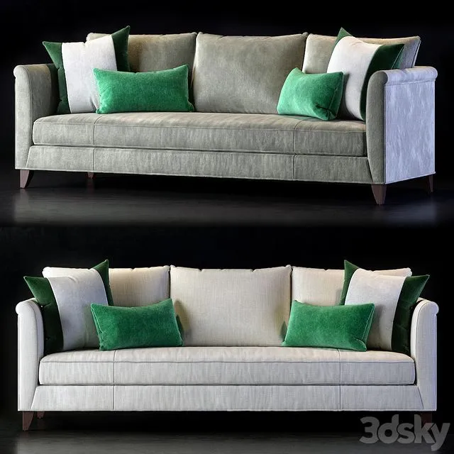 Baker Medida Sofa by Laura Kirar 3D Model