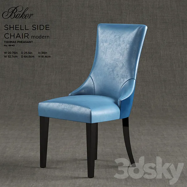 Baker Modern Dinning Chair – by Thomas Pheasant 3D Model