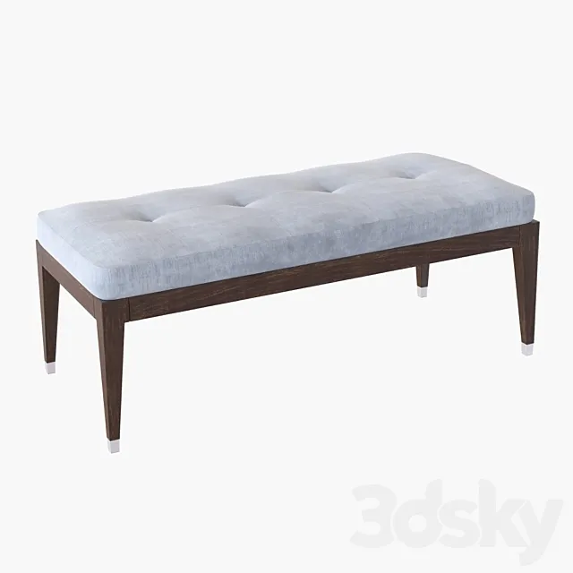 Baker Modern Momen 3616 Bench 3DModel Baker Modern Momen 3616 Bench 3DModel