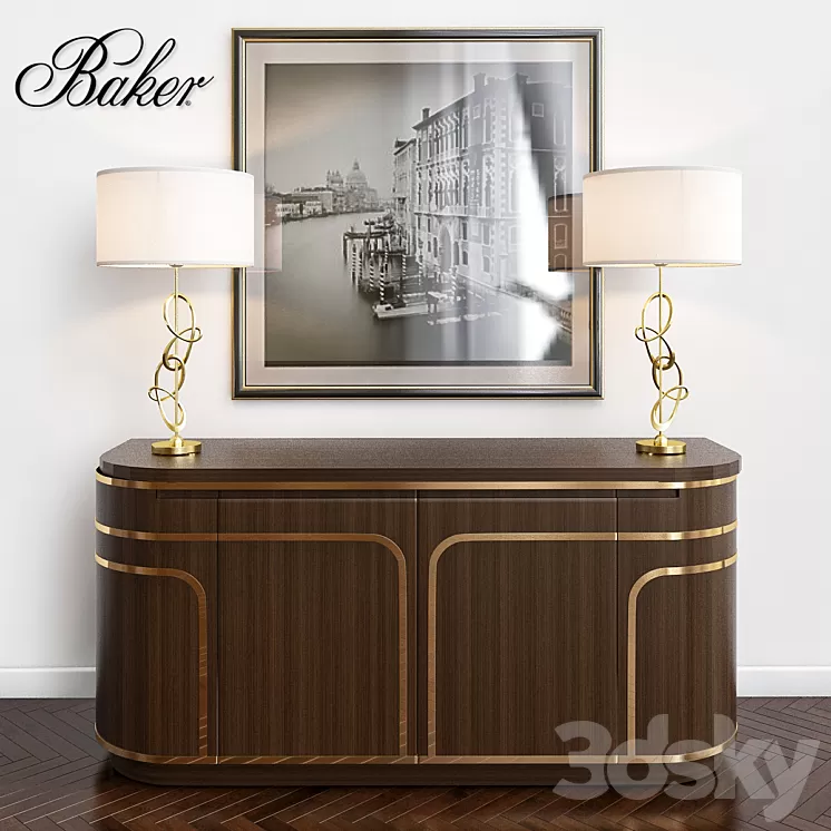 Baker Modern sideboard 3D Model