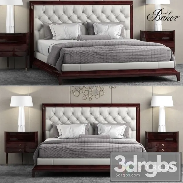Baker Moderne Platform Bed 3D Model Download Baker Moderne Platform Bed 3D Model Download