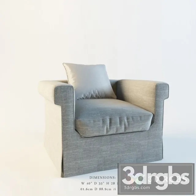 Baker No 6147C Horizonte Skirted Chair 3D Model Download Baker No 6147C Horizonte Skirted Chair 3D Model Download