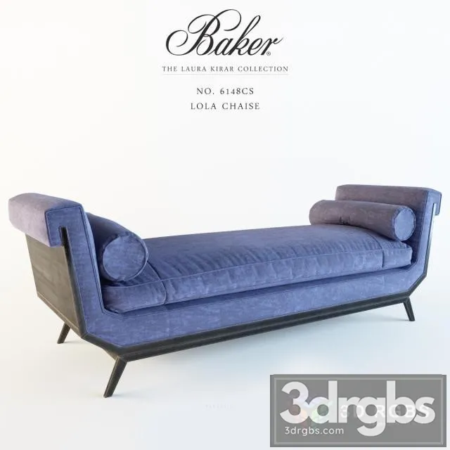 Baker No  6148CS Lola Chaise 3D Model Download