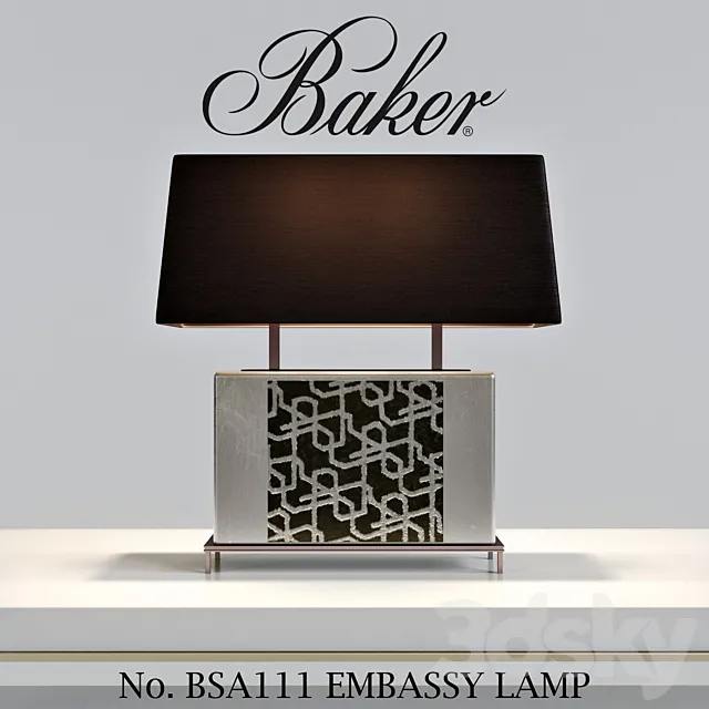 Baker No. BSA111 EMBASSY LAMP 3D Model Baker No. BSA111 EMBASSY LAMP 3D Model