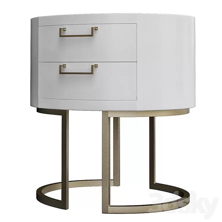 BAKER Pallasite Lamp Table 3D Model BAKER Pallasite Lamp Table 3D Model