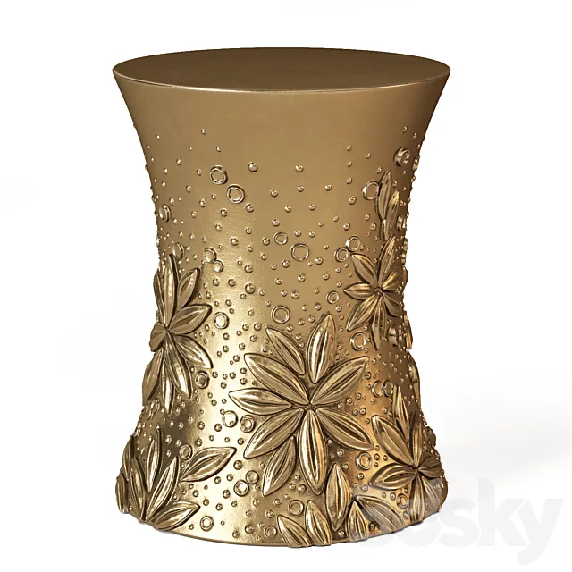 BAKER Petal Drum Table 8684 3DModel BAKER Petal Drum Table 8684 3DModel