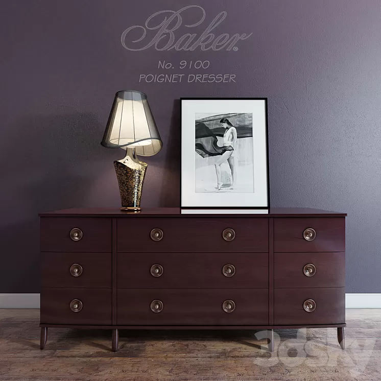 BAKER POIGNET DRESSER No. 9100 3D Model