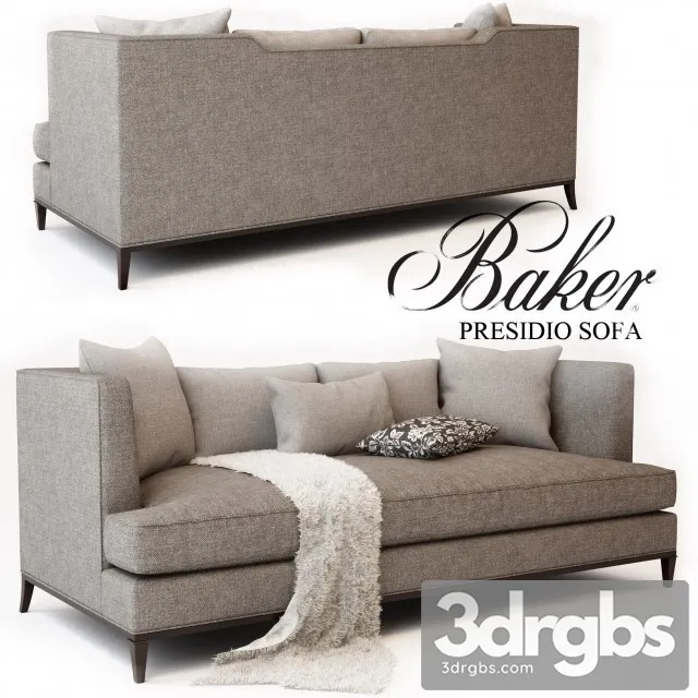Baker Presidio Sofa 3D Model Download Baker Presidio Sofa 3D Model Download