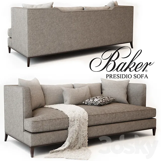 BAKER PRESIDIO SOFA No. 6729S 3DModel BAKER PRESIDIO SOFA No. 6729S 3DModel