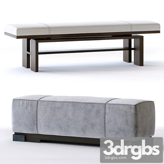 Baker press bench and star ottoman Baker press bench and star ottoman