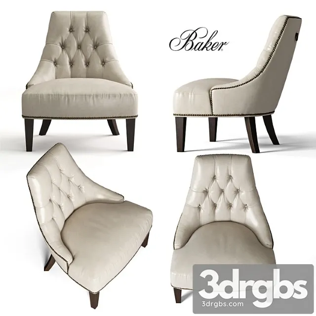 Baker salon lounge chair 6329 3D Model Download Baker salon lounge chair 6329 3D Model Download