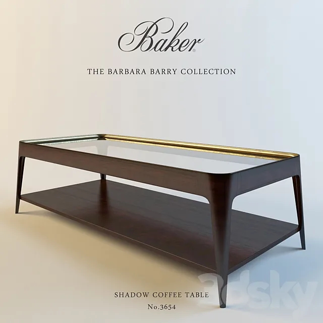 BAKER SHADOW COFFEE TABLE 3D Model BAKER SHADOW COFFEE TABLE 3D Model