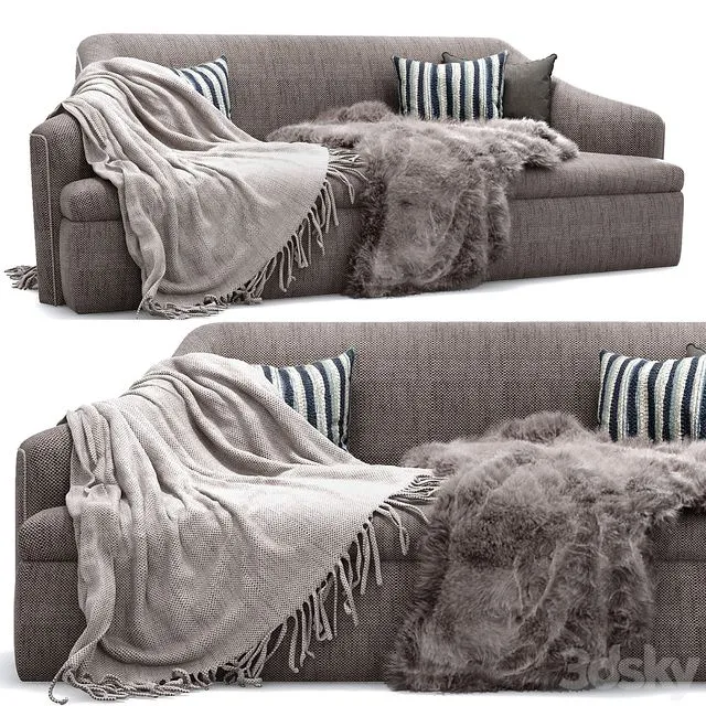 Baker Skylar Sofa No Bau3304 s 3D Model Baker Skylar Sofa No Bau3304 s 3D Model