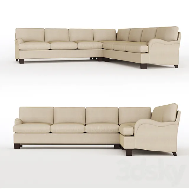 Baker sofa 3D Model Baker sofa 3D Model