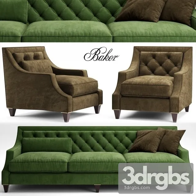 Baker Tufted 3D Model Download Baker Tufted 3D Model Download