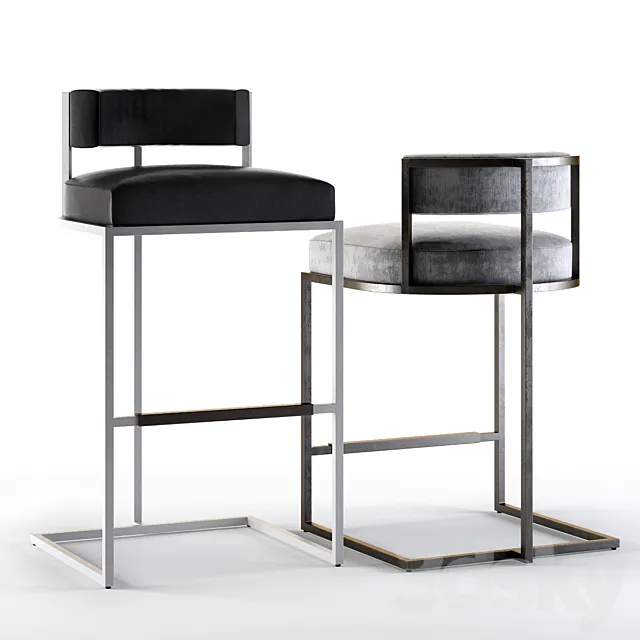 Baker Wayne Bar and Counter Stools 3DModel