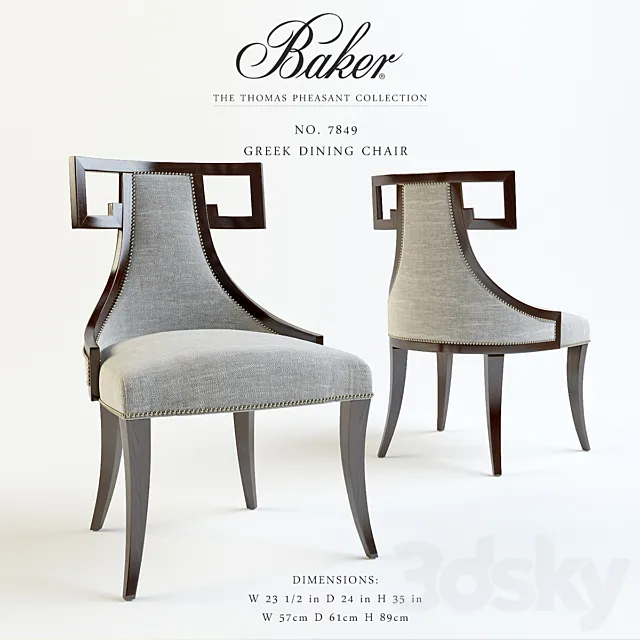 Baker_Greek Dining Chair_No. 7849 3DModel