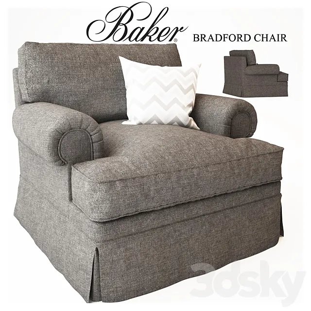 Baker_No. 6602C BRADFORD CHAIR 3D Model