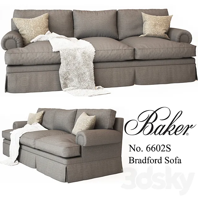 Baker_No. 6602S BRADFORD SOFA 3D Model Baker_No. 6602S BRADFORD SOFA 3D Model