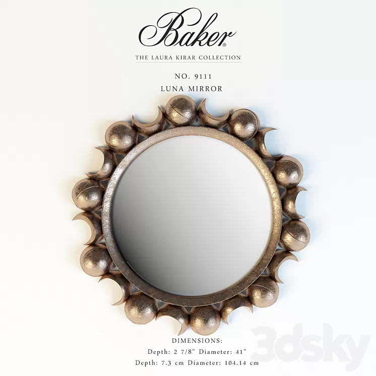 Baker_No. 9111_Luna Mirror 3D Model
