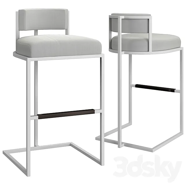 Bakers Wayne Barstool 3DModel Bakers Wayne Barstool 3DModel