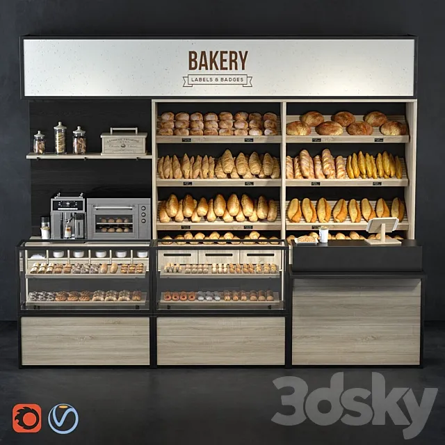 Bakery 3D Model