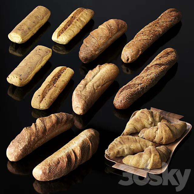 Bakery Set v2 3D Model